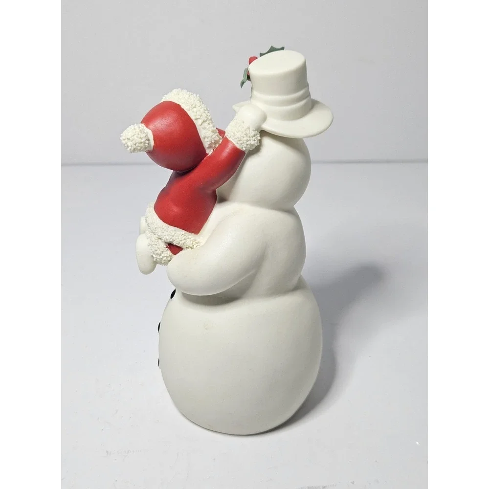 Vintage Dept 56 Babies on the Farm Dressing Up For The Holidays Snowman Figurine - Picture 4 of 7